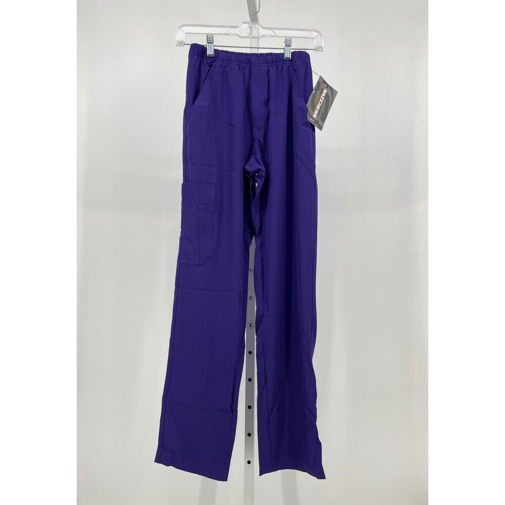 Skechers by Barco Mens Cargo Pant XS New Grape Moisture Wicking Stretch SK0215